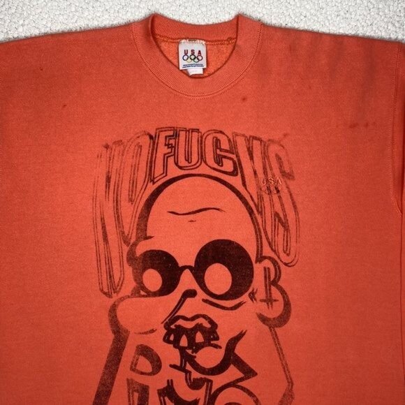 No F@cks RYO Reworked Vintage Olympics Sweatshirt: Size Large - Picture 3 of 12